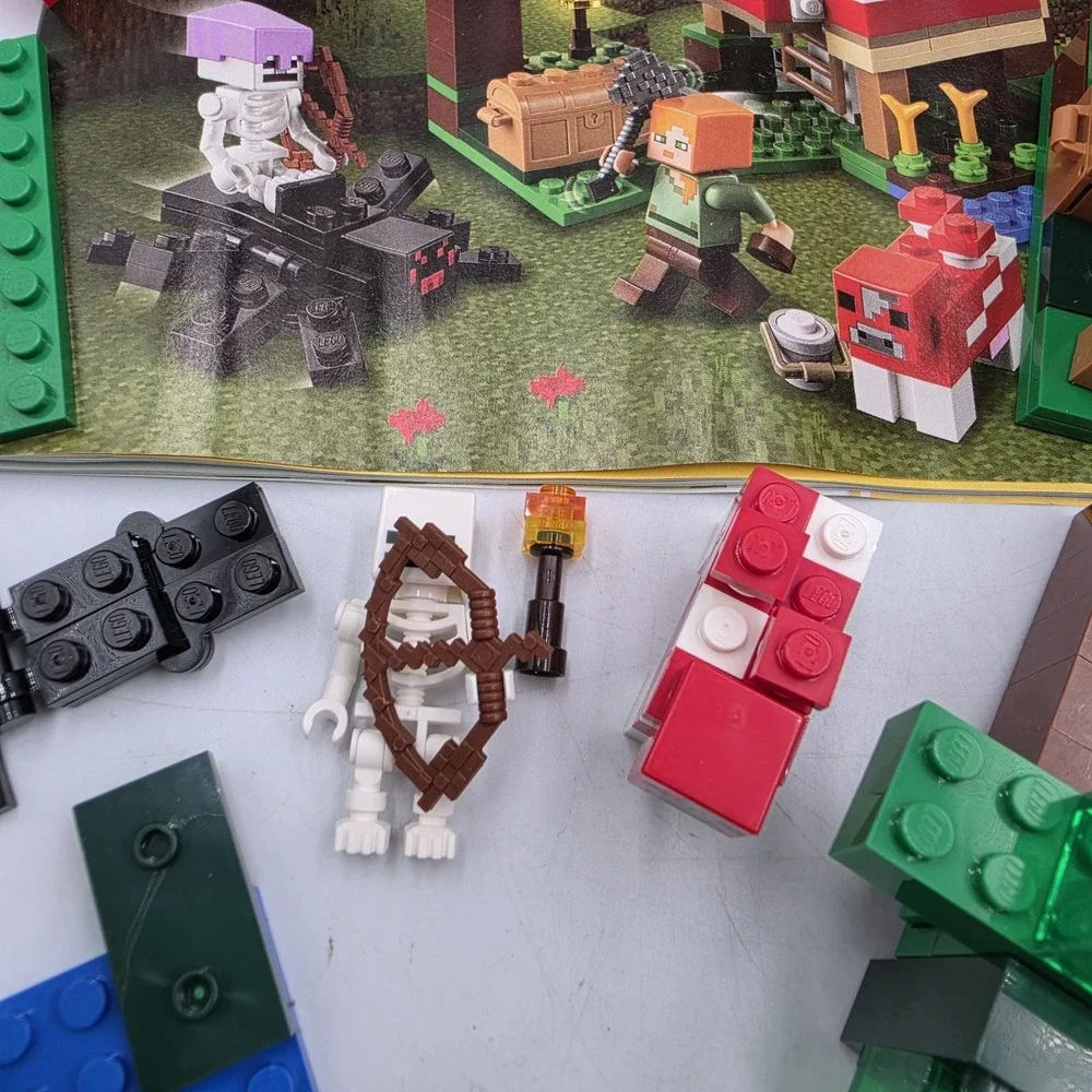 LEGO Minecraft: The Mushroom House #21179 Missing 1 Minifig